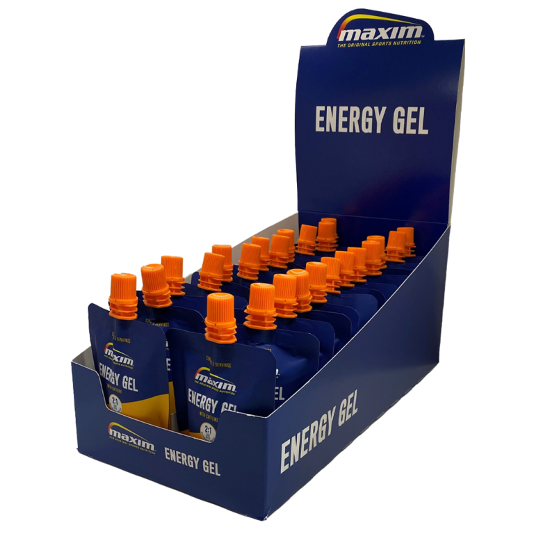 Maxim Energy Gel Orange Taste with caffeine 24x100g Maxim Sportvoeding