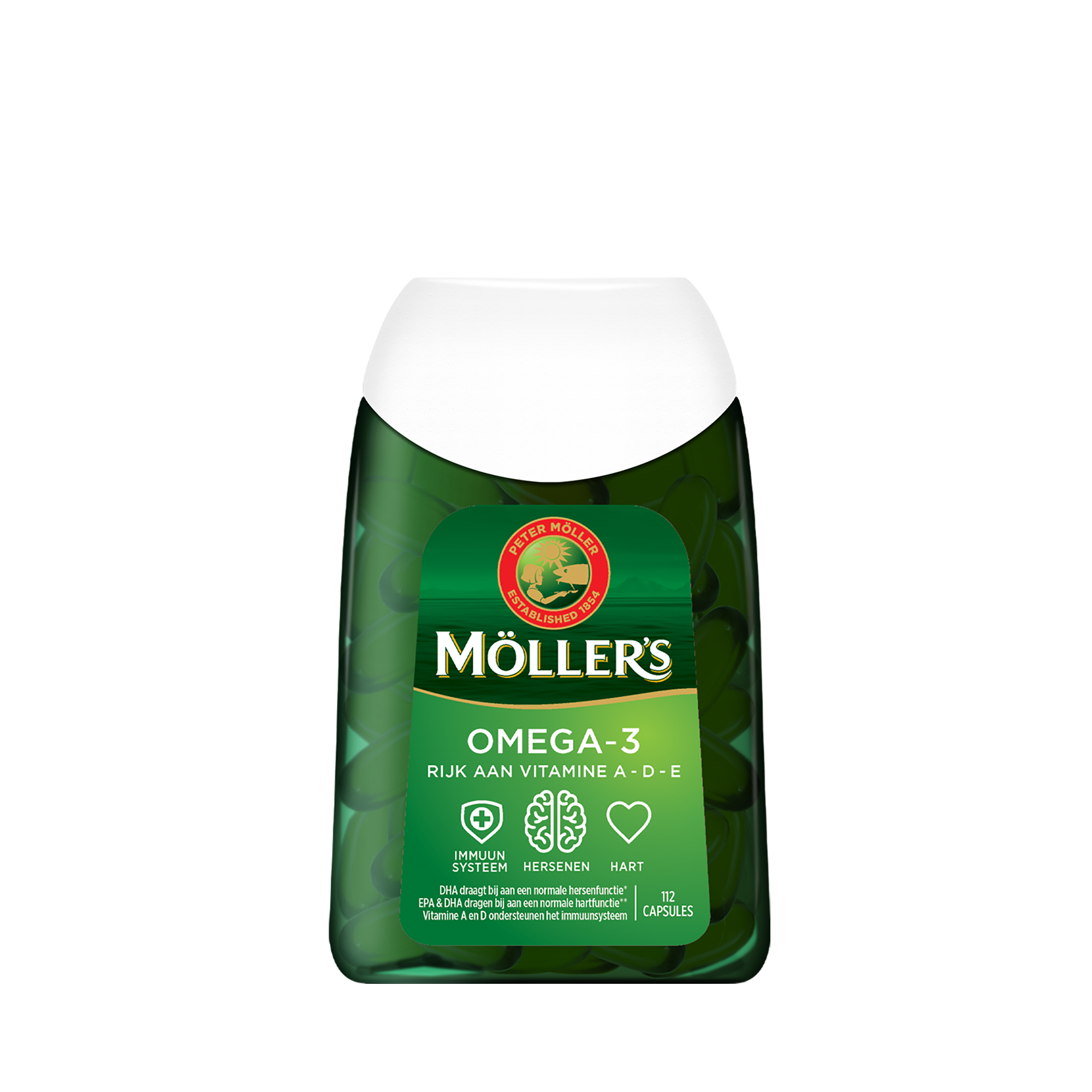 Möller's Omega-3 Fish Oil Capsules 112caps - Maxim Sportvoeding